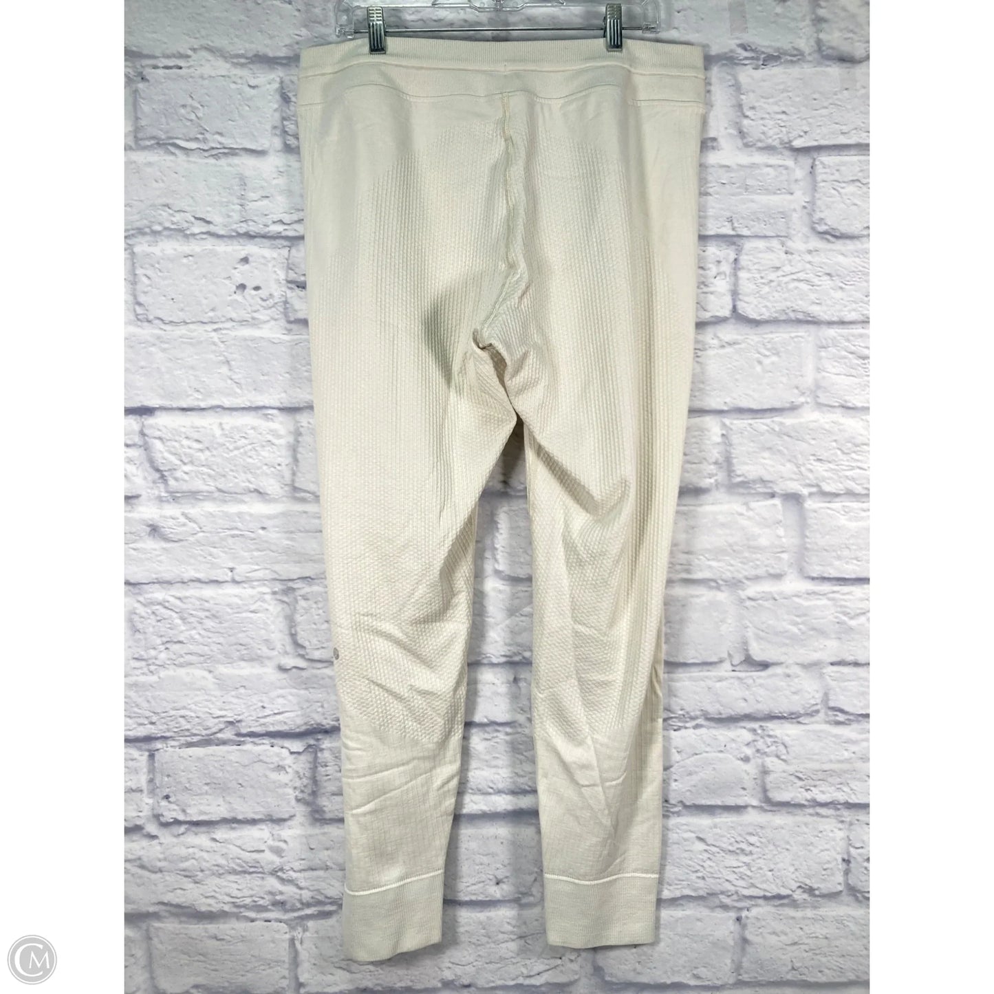 Athletic Pants By Lululemon In Cream, Size: L