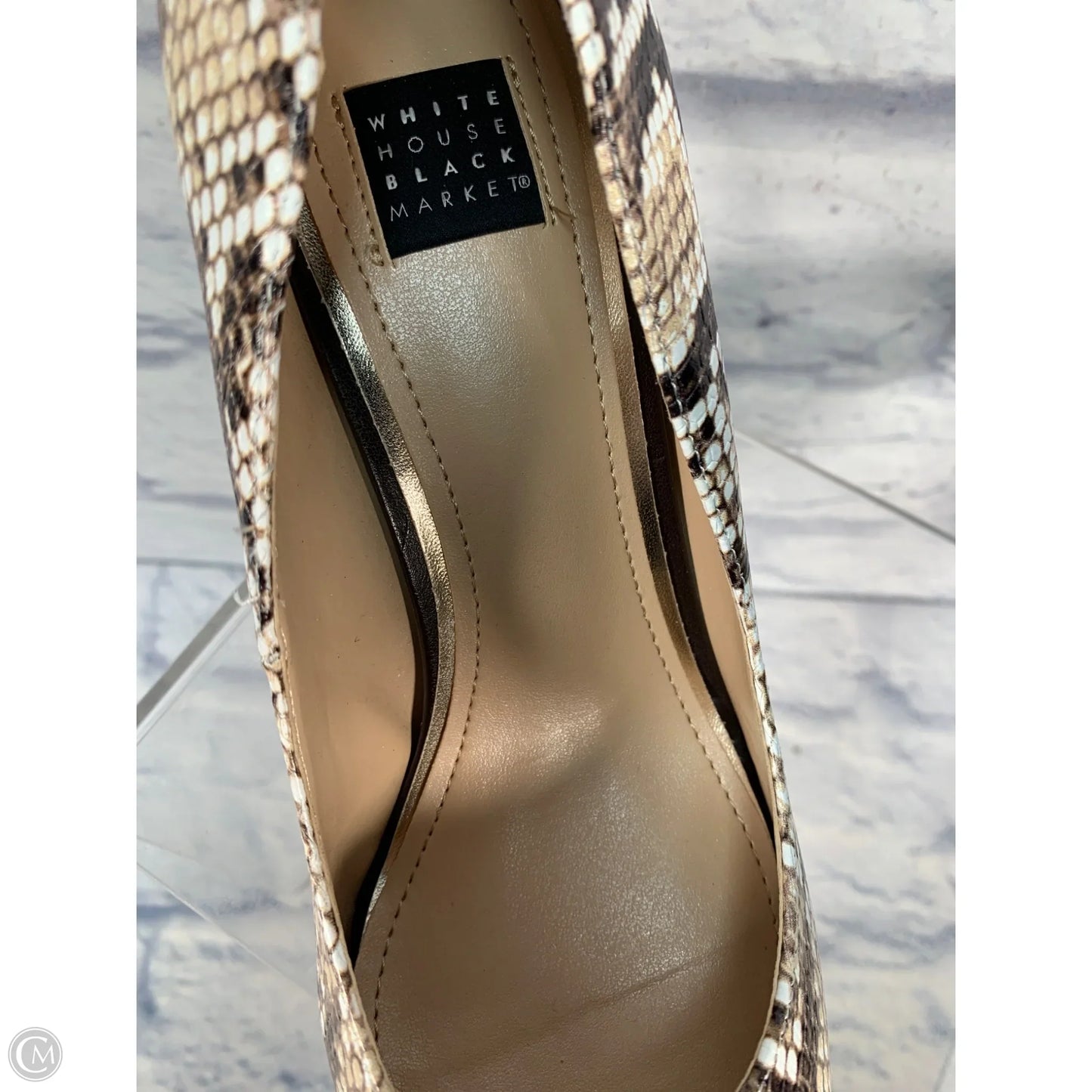 Shoes Heels Stiletto By White House Black Market In Snakeskin Print, Size: 7.5