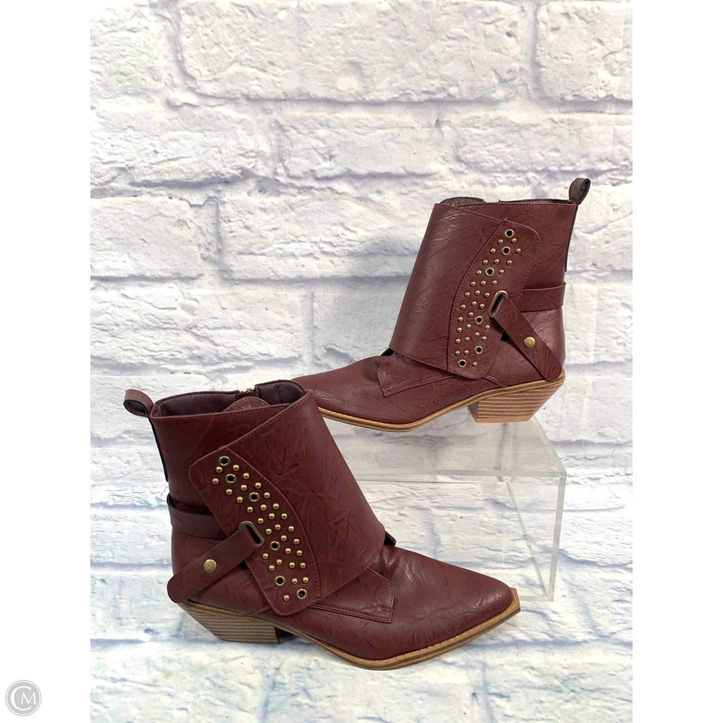 Boots Western By Bellini In Red, Size: 8