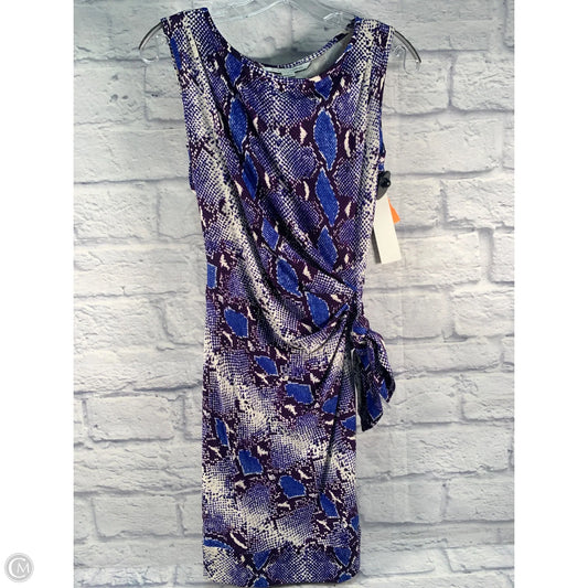 Dress Designer By Diane Von Furstenberg In Blue & White, Size: M