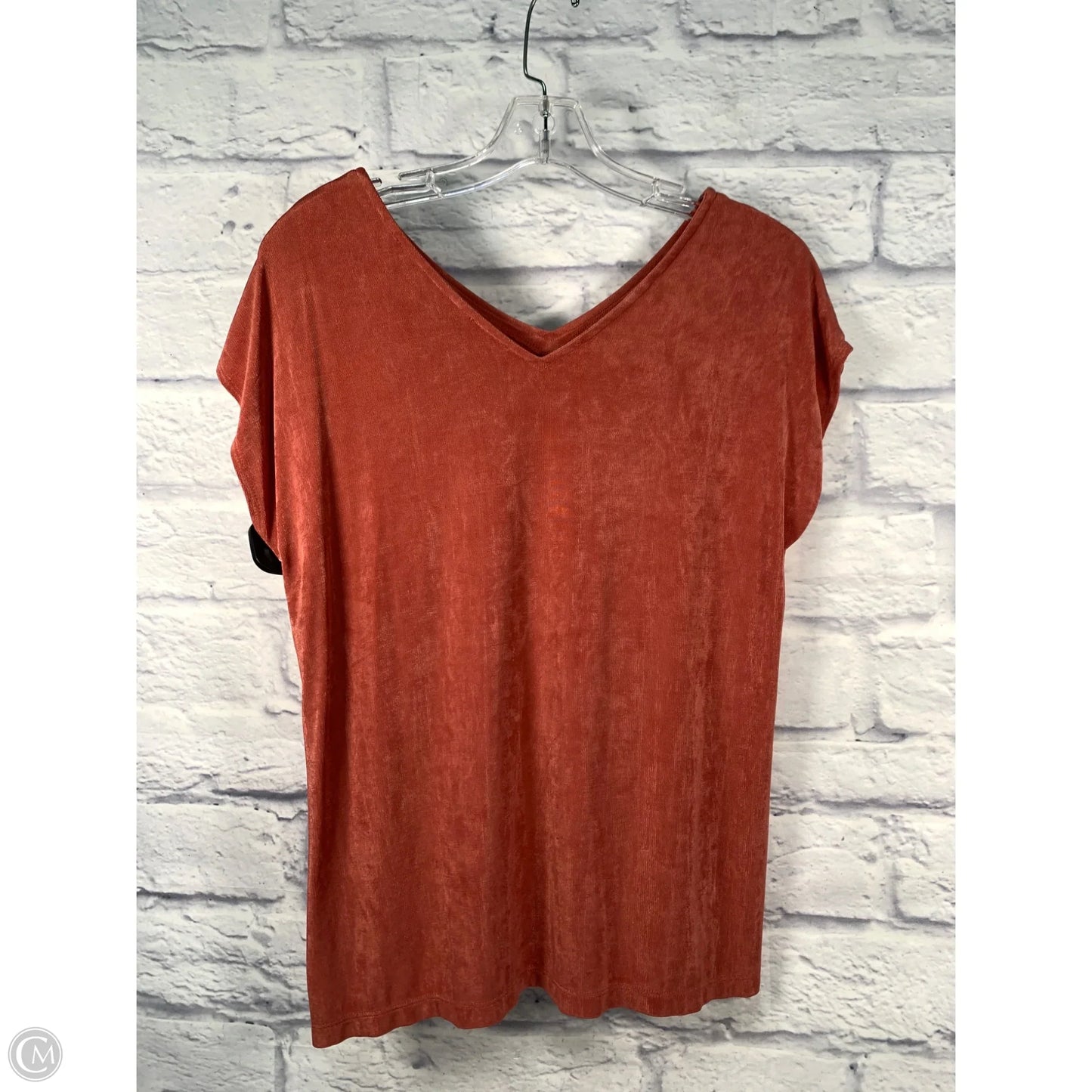 Top Sleeveless By Chicos In Orange, Size: M