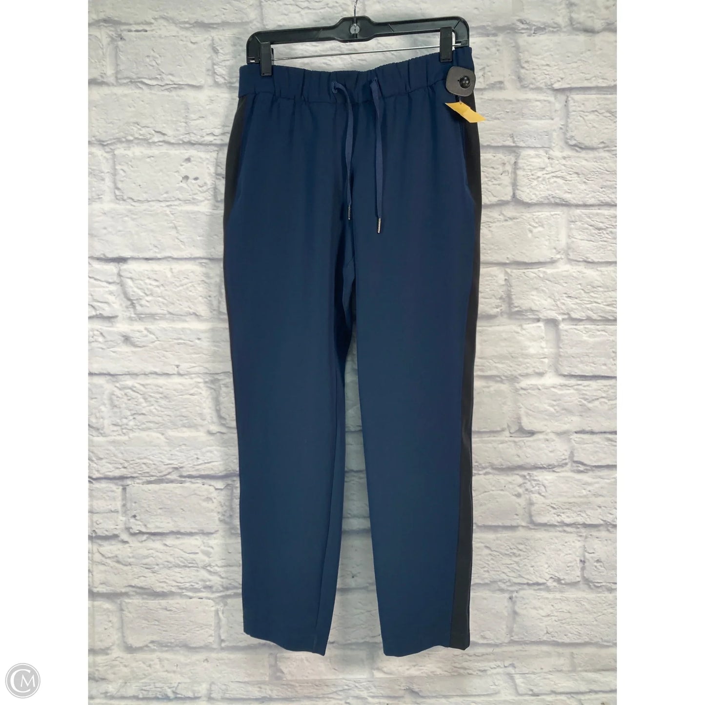 Athletic Pants By Lululemon In Black & Blue, Size: 6