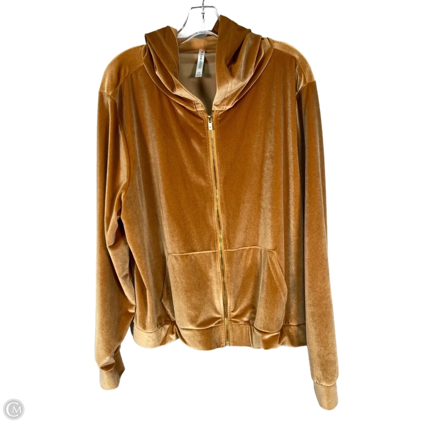 Sweatshirt Hoodie By Fabletics In Gold, Size: 1x
