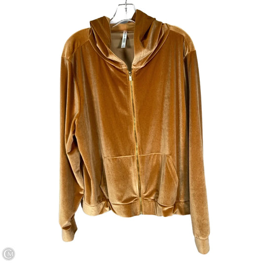 Sweatshirt Hoodie By Fabletics In Gold, Size: 1x