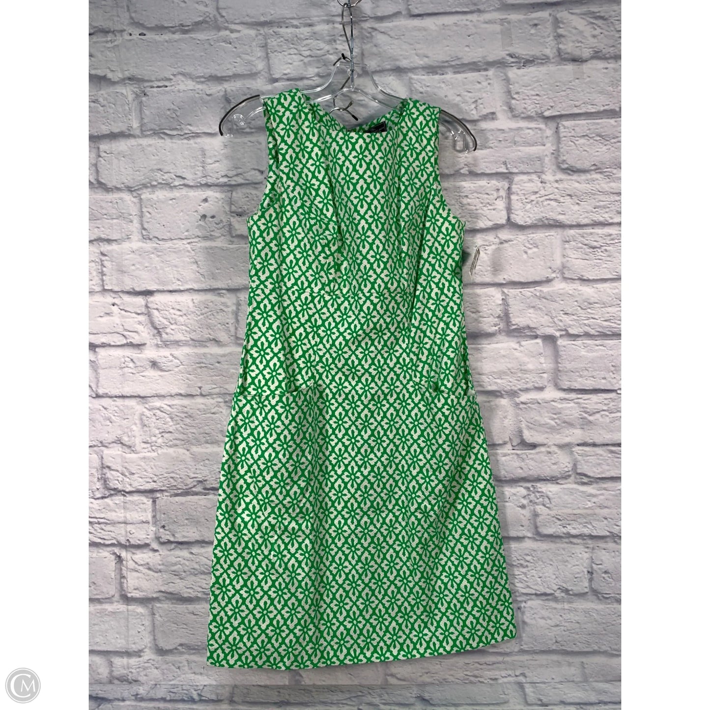 Dress Casual Short By American Living In Green & White, Size: M