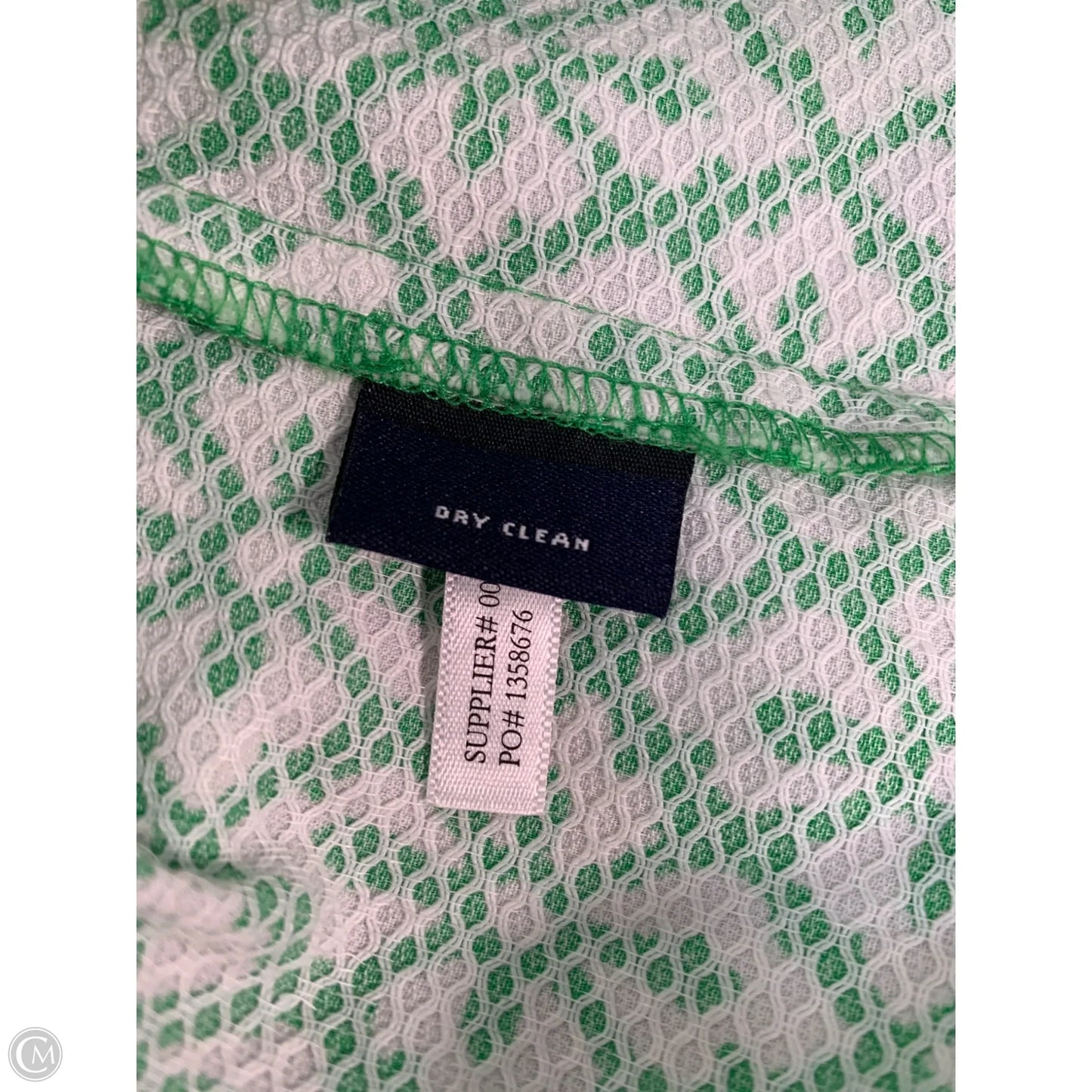 Dress Casual Short By American Living In Green & White, Size: M