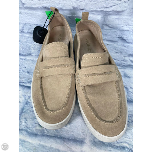 Shoes Flats By Vionic In Brown & Cream, Size: 10