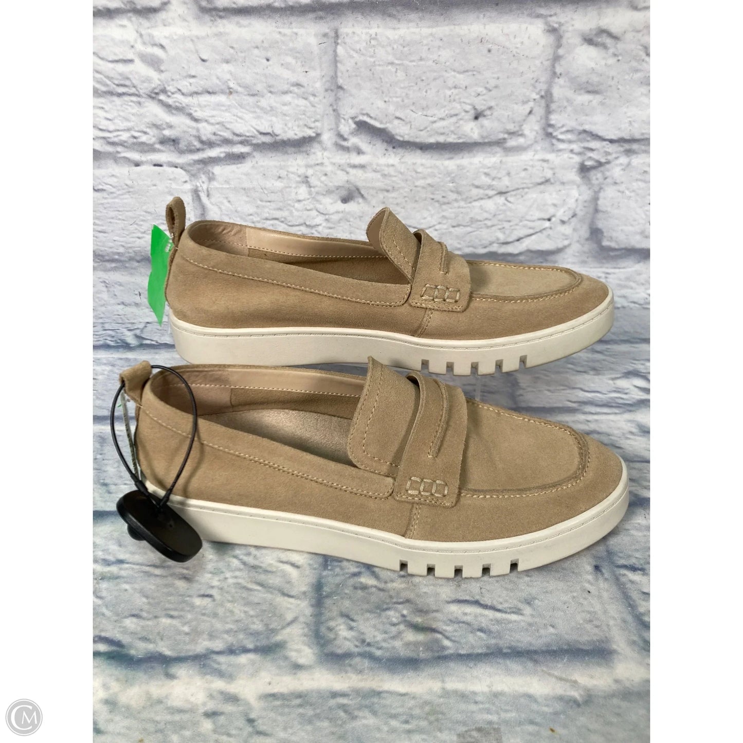 Shoes Flats By Vionic In Brown & Cream, Size: 10