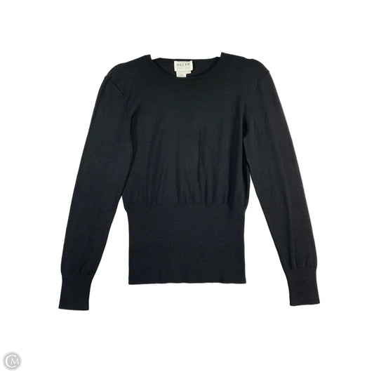 Sweater Luxury Designer By Oscar De La Renta In Black, Size: Xs