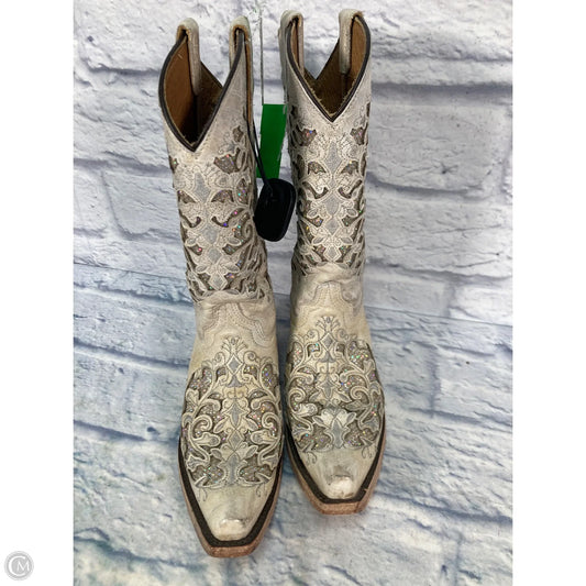 Boots Western By Corral In Cream, Size: 5