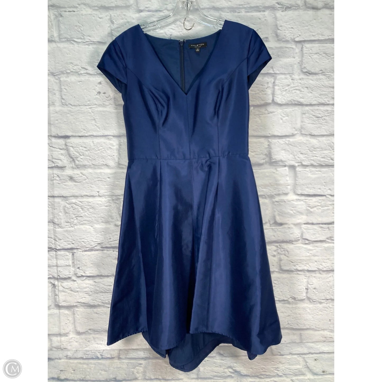Dress Designer By Halston In Blue, Size: M