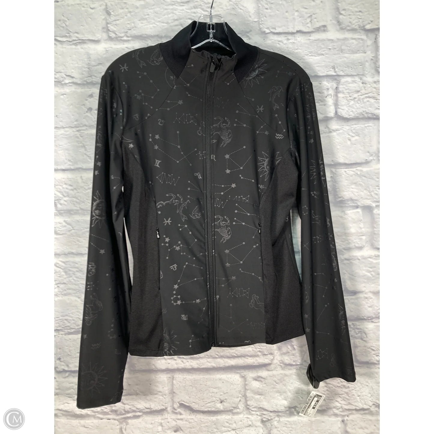 Athletic Jacket By Desigual In Black, Size: L