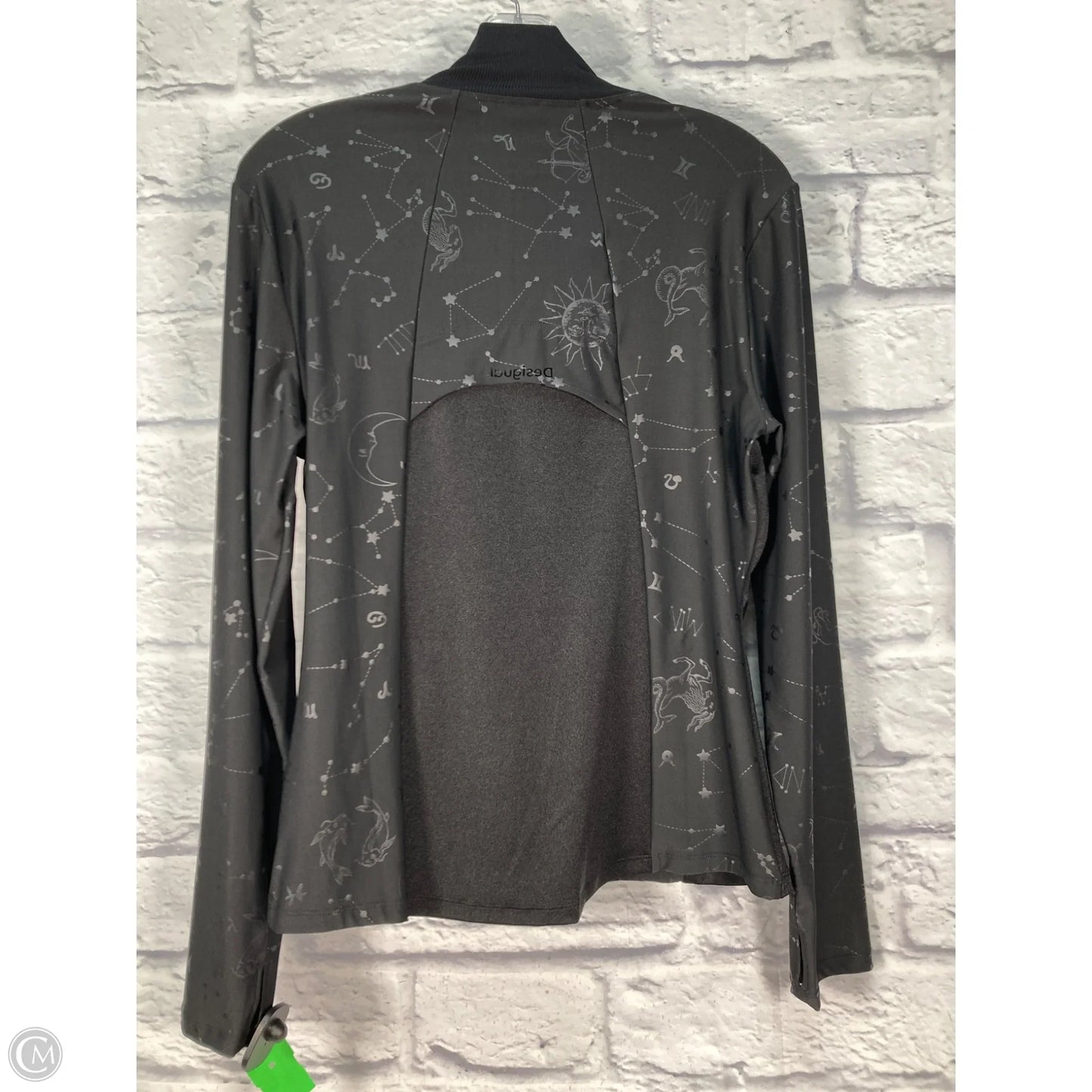 Athletic Jacket By Desigual In Black, Size: L