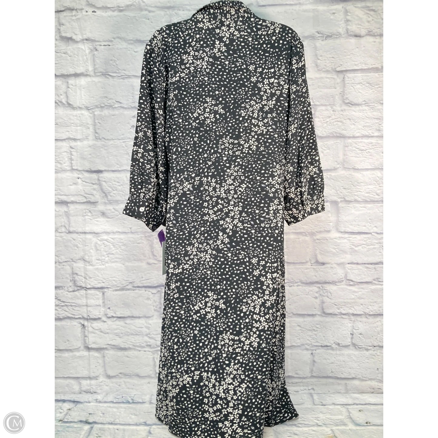 Dress Casual Maxi By Dkny In Black, Size: L