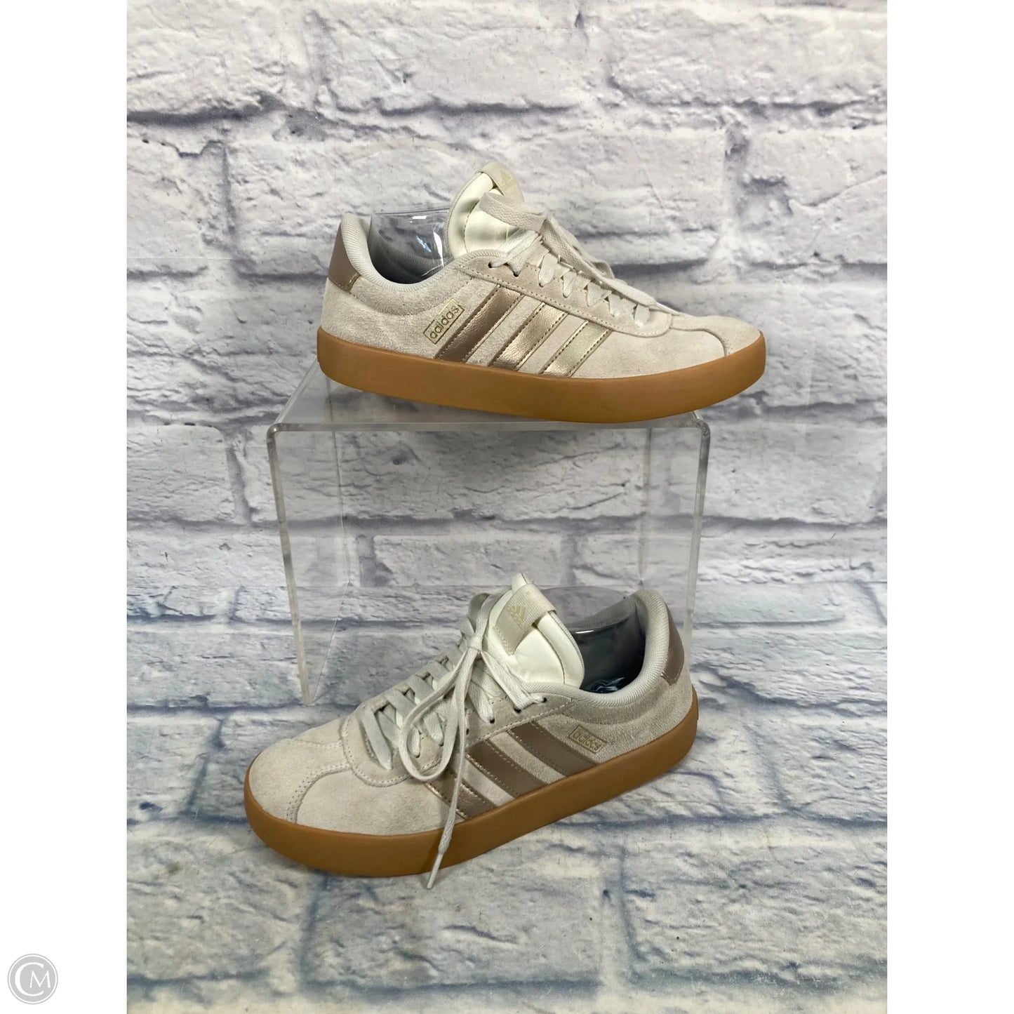 Shoes Sneakers By Adidas In Cream, Size: 8