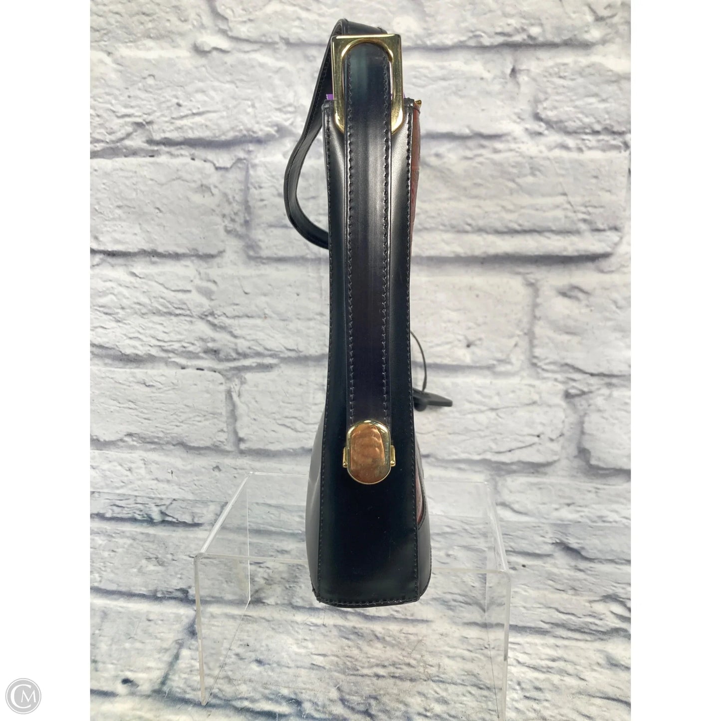 Handbag Leather By Clothes Mentor, Size: Medium