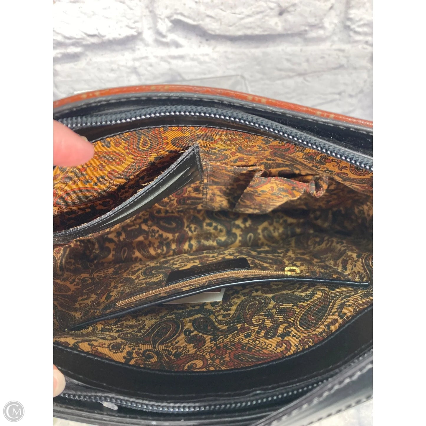 Handbag Leather By Clothes Mentor, Size: Medium