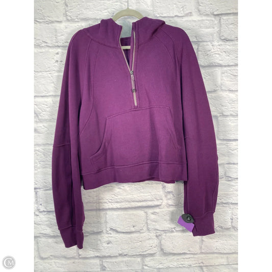 Athletic Jacket By Lululemon In Purple, Size: Xxl