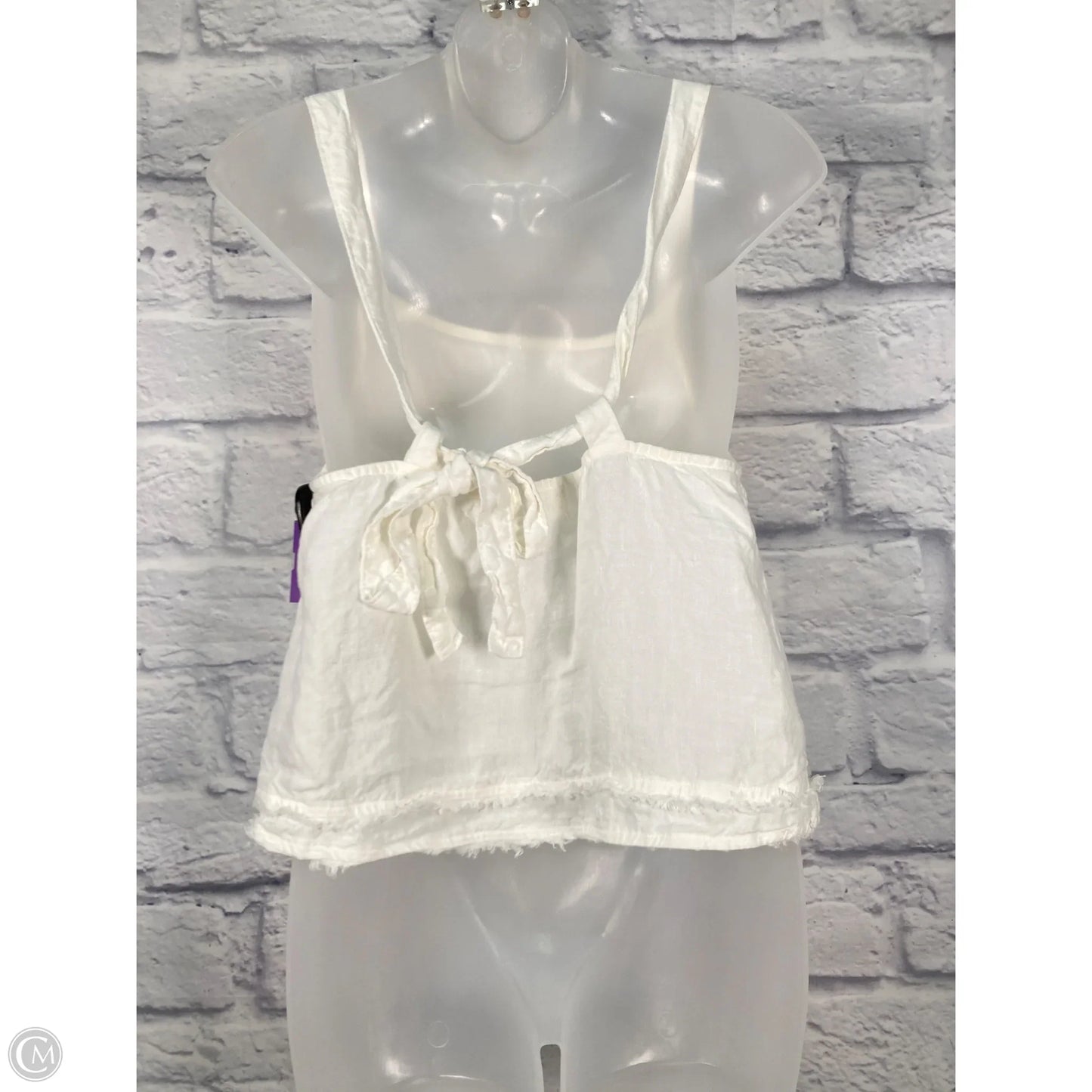 Top Sleeveless By Cloth & Stone In White, Size: M