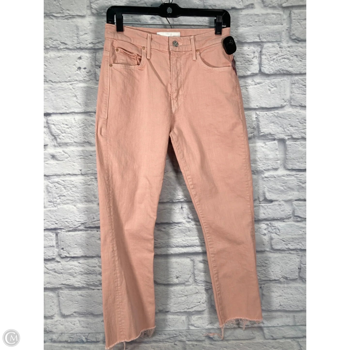 Jeans Straight By Mother In Peach, Size: 6