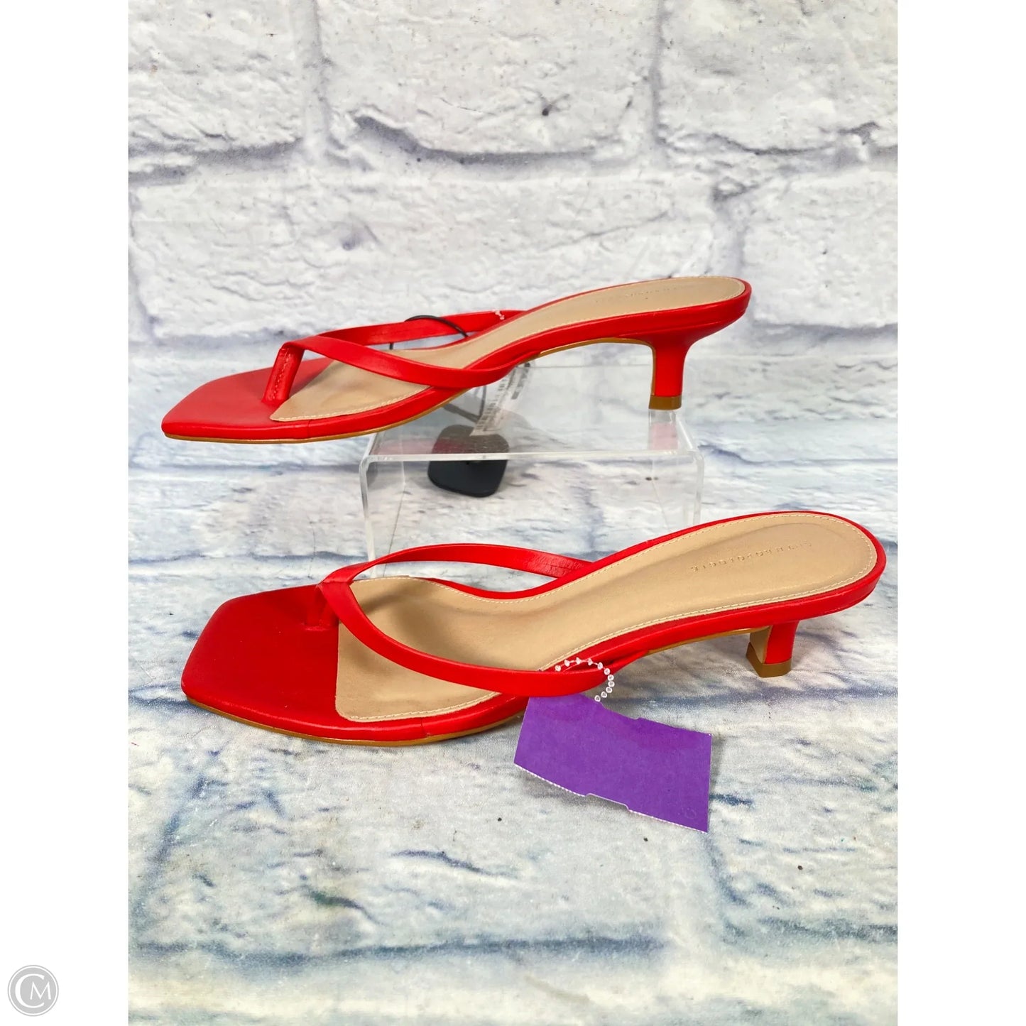 Shoes Heels Kitten By Anthropologie In Red, Size: 8