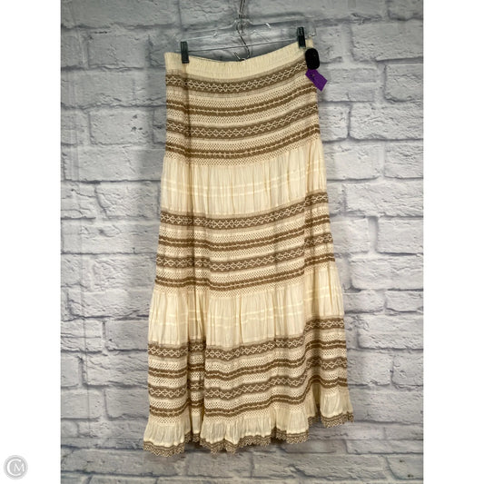 Skirt Maxi By Chicos In Cream, Size: 8