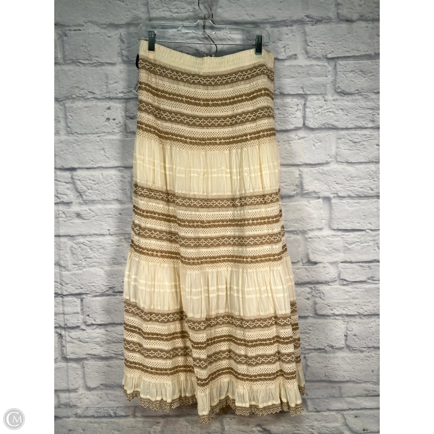 Skirt Maxi By Chicos In Cream, Size: 8