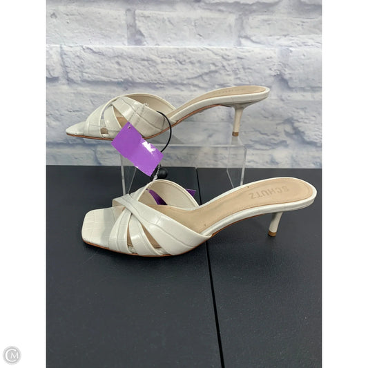 Shoes Heels Kitten By Schutz In Cream, Size: 9