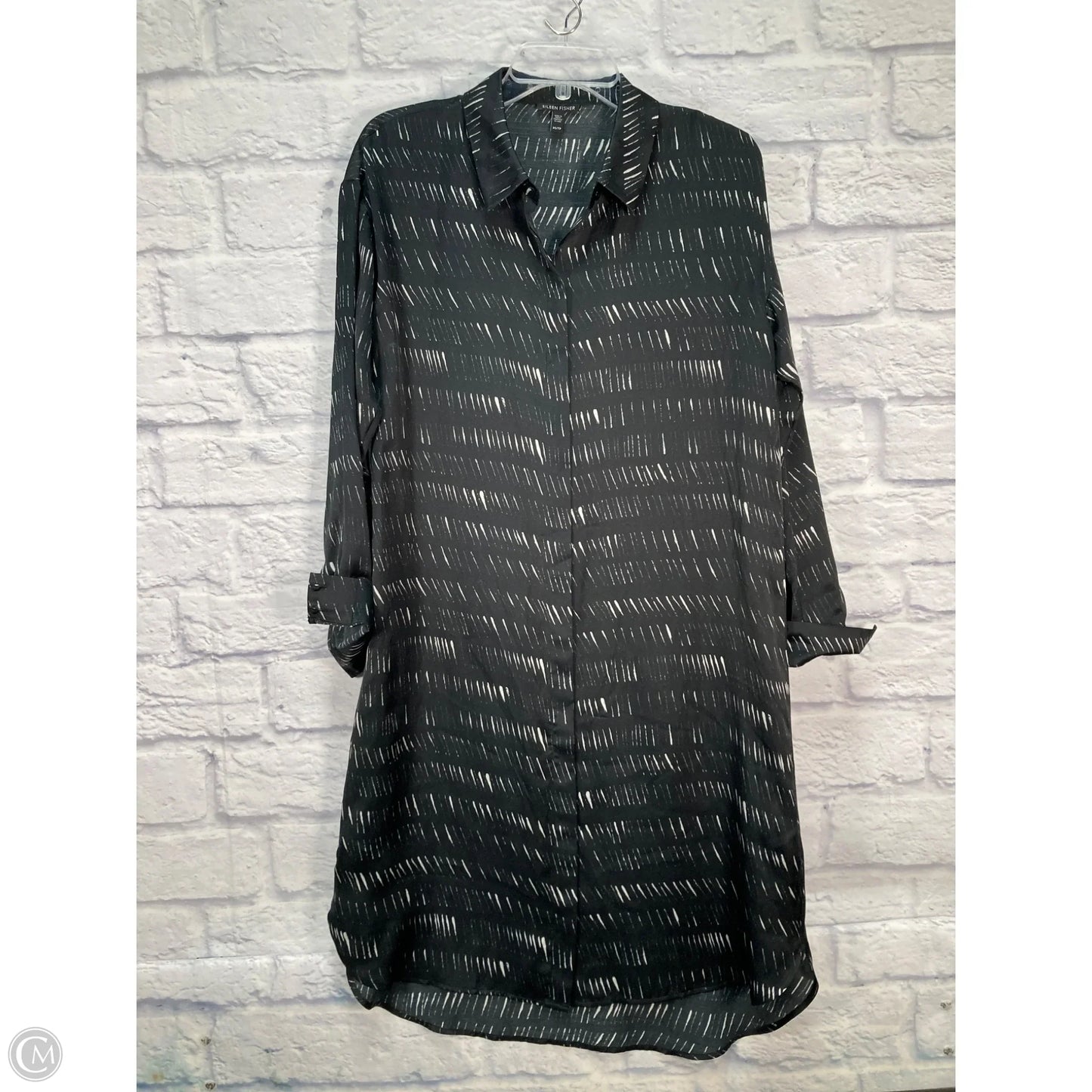 Dress Casual Midi By Eileen Fisher In Black, Size: Xs