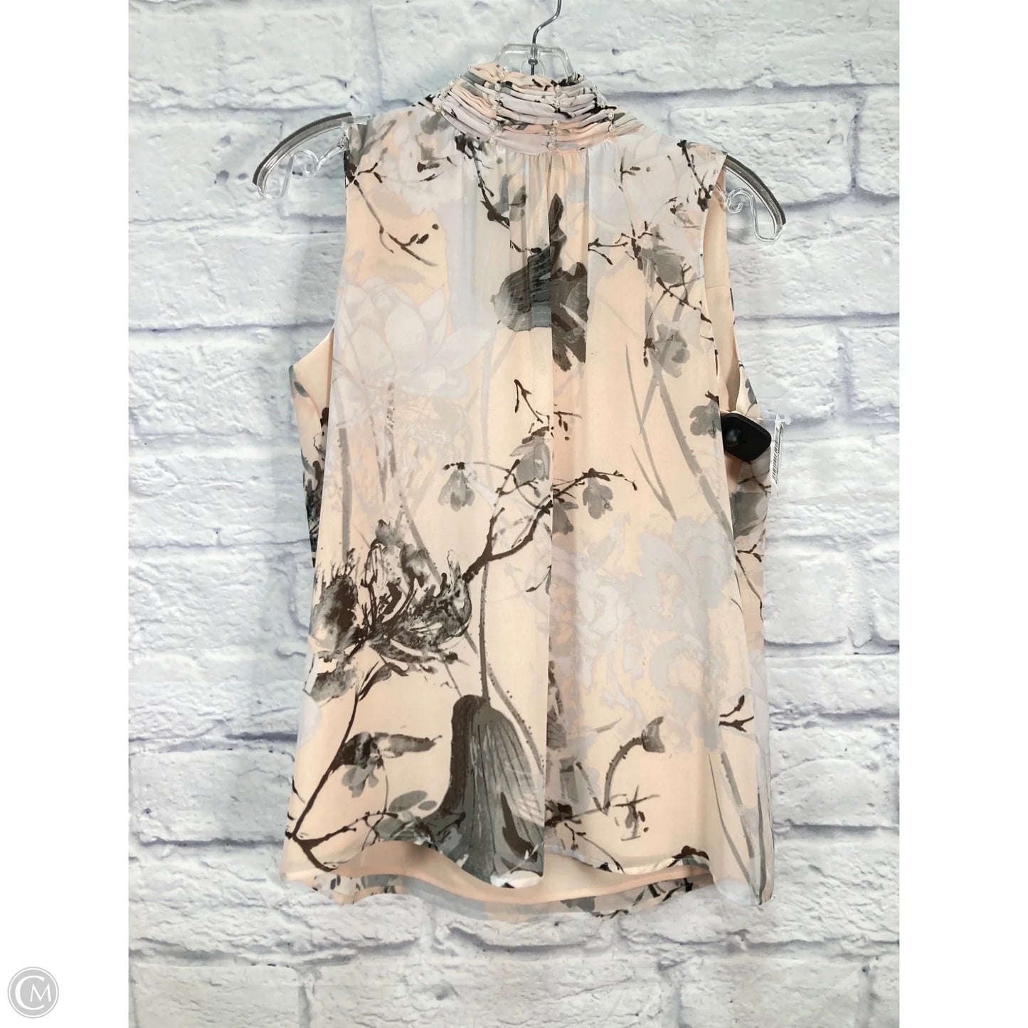 Top Sleeveless Designer By Karl Lagerfeld In Pink, Size: S