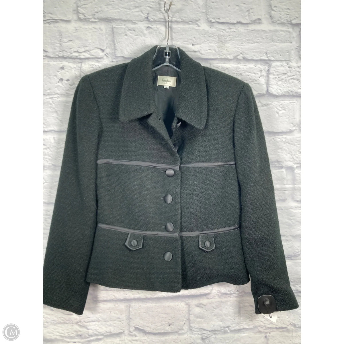 Jacket Designer By Neiman Marcus In Black, Size: S
