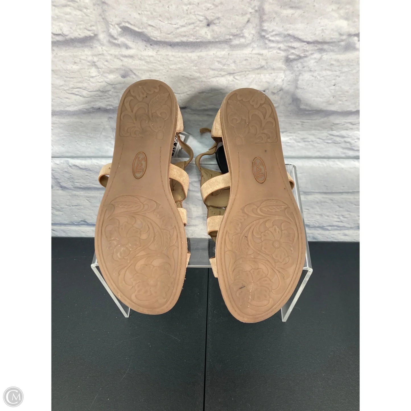 Sandals Flats By Sofft In Tan, Size: 8