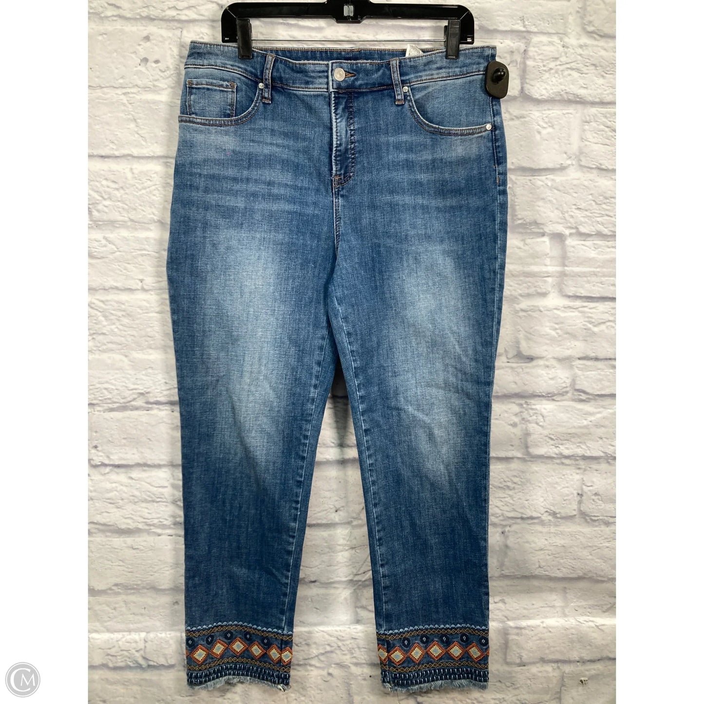 Jeans Skinny By Chicos In Blue, Size: 12