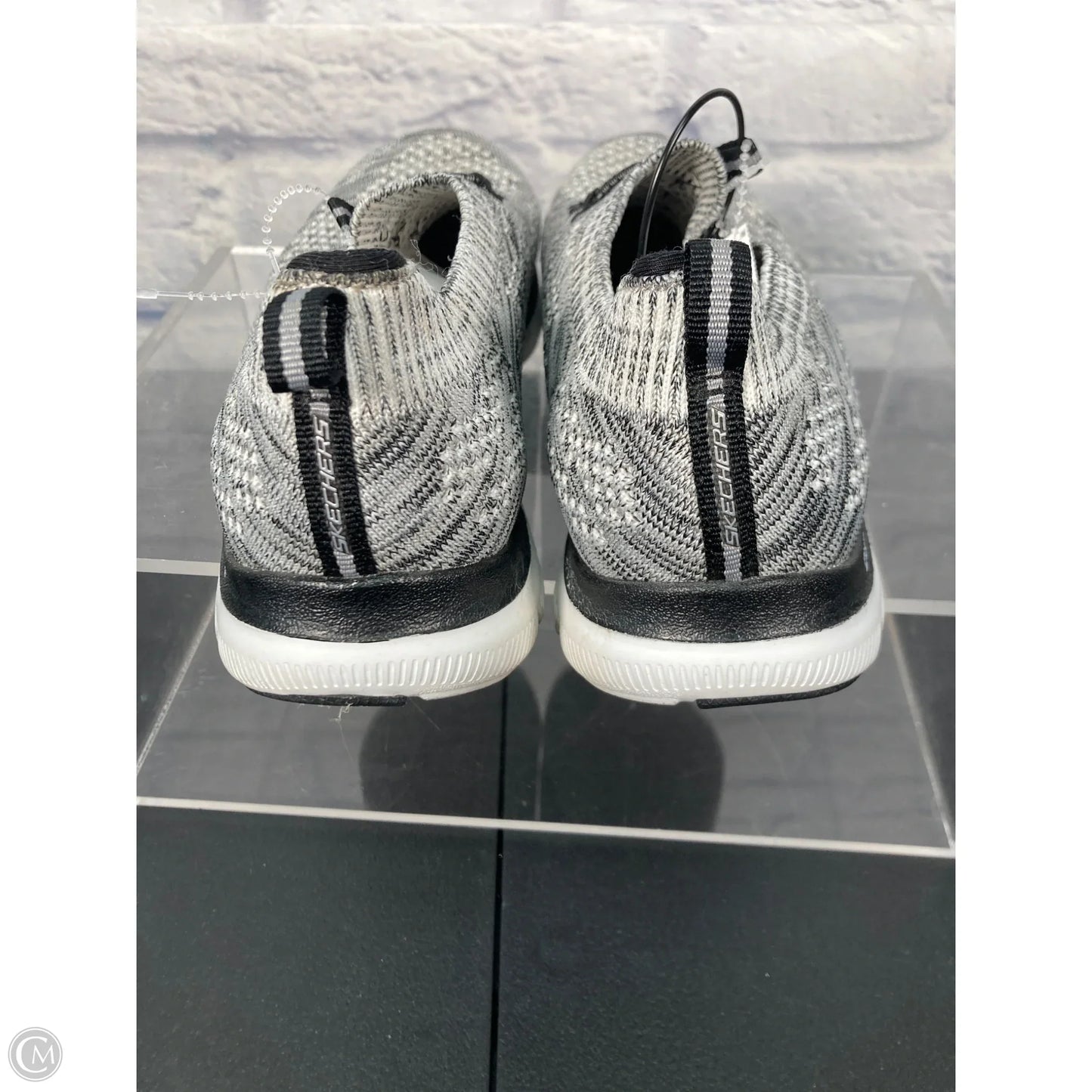 Shoes Athletic By Skechers In Grey, Size: 8