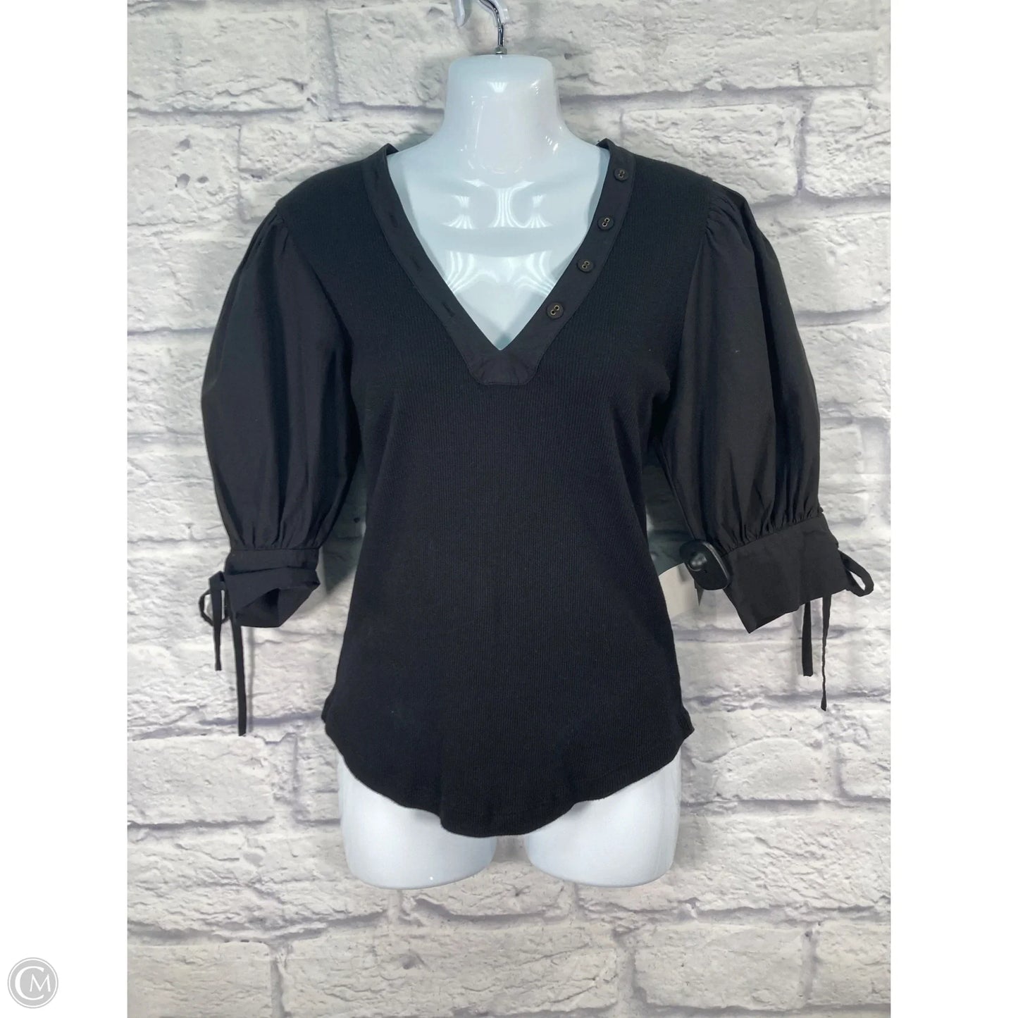 Top Short Sleeve By Ulla Johnson In Black, Size: S