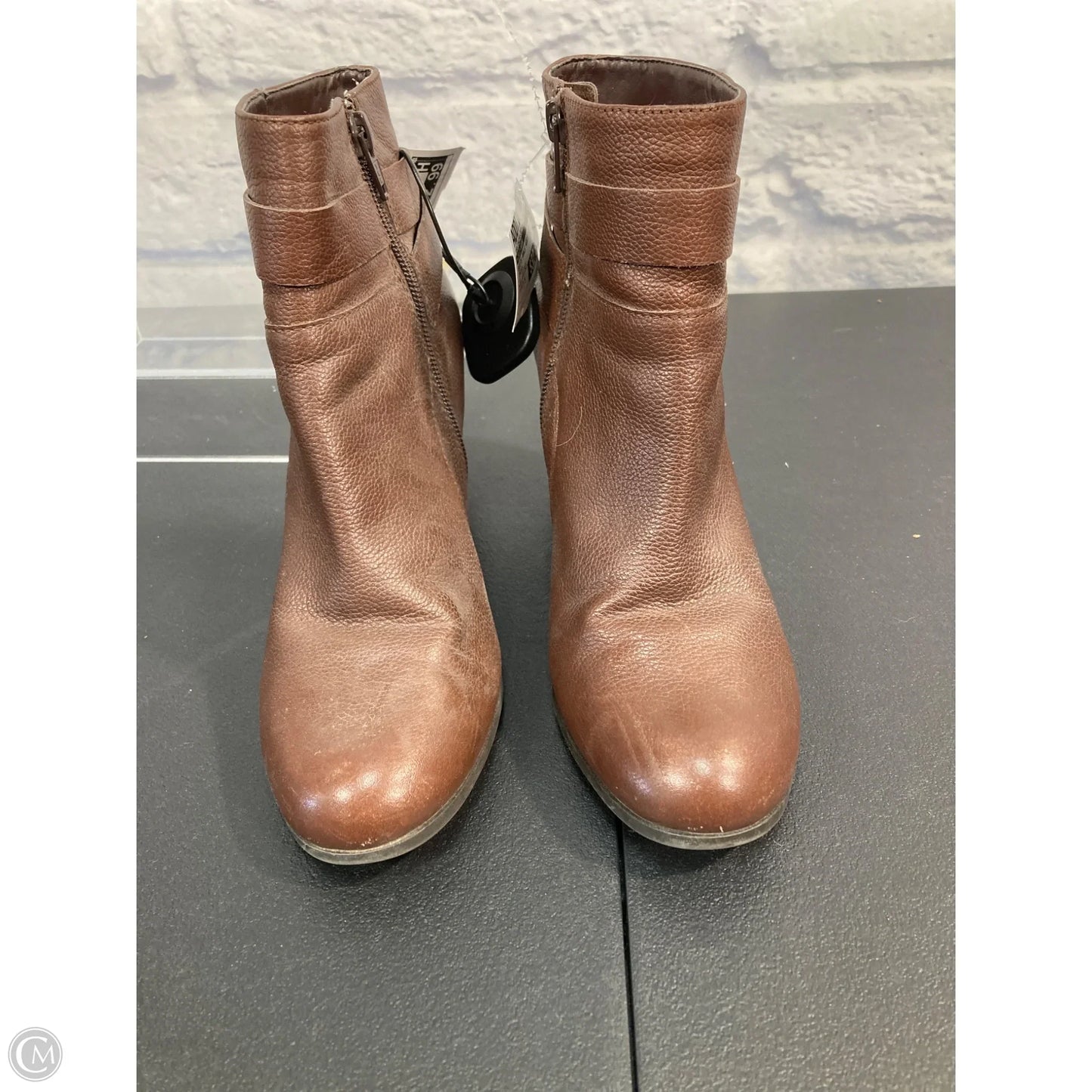 Boots Ankle Heels By Cole-haan In Brown, Size: 7.5