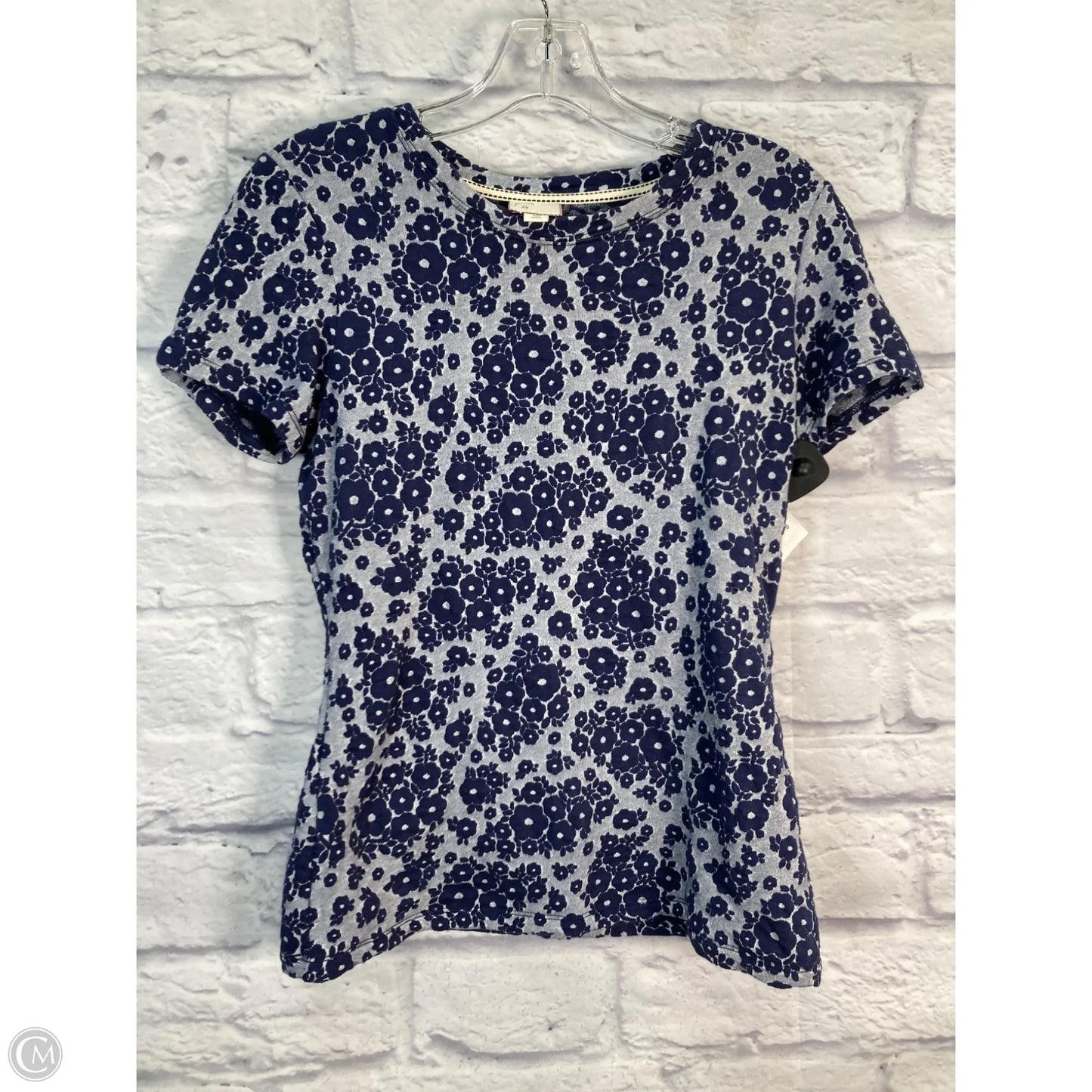 Top Short Sleeve By Anthropologie In Blue, Size: Xs