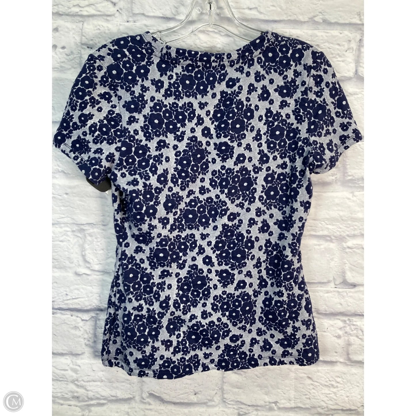 Top Short Sleeve By Anthropologie In Blue, Size: Xs