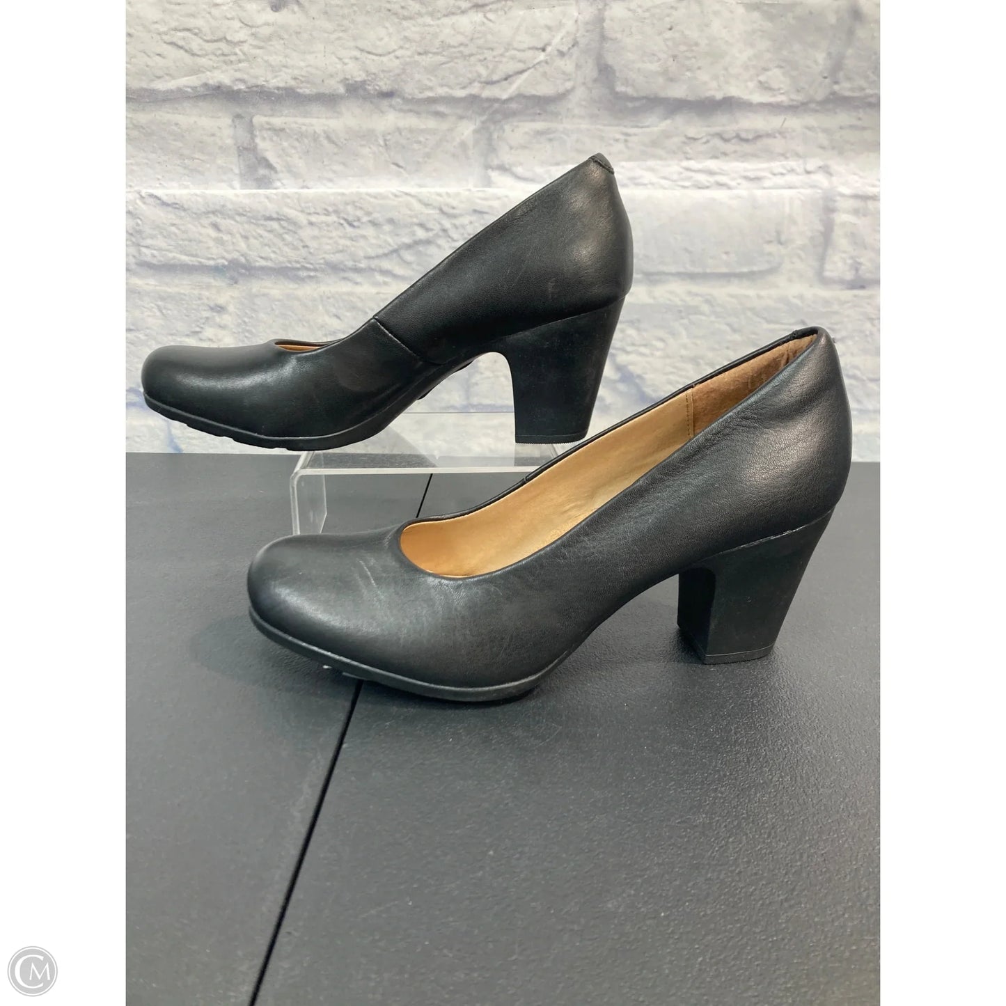 Shoes Heels Block By Sofft In Black, Size: 8.5