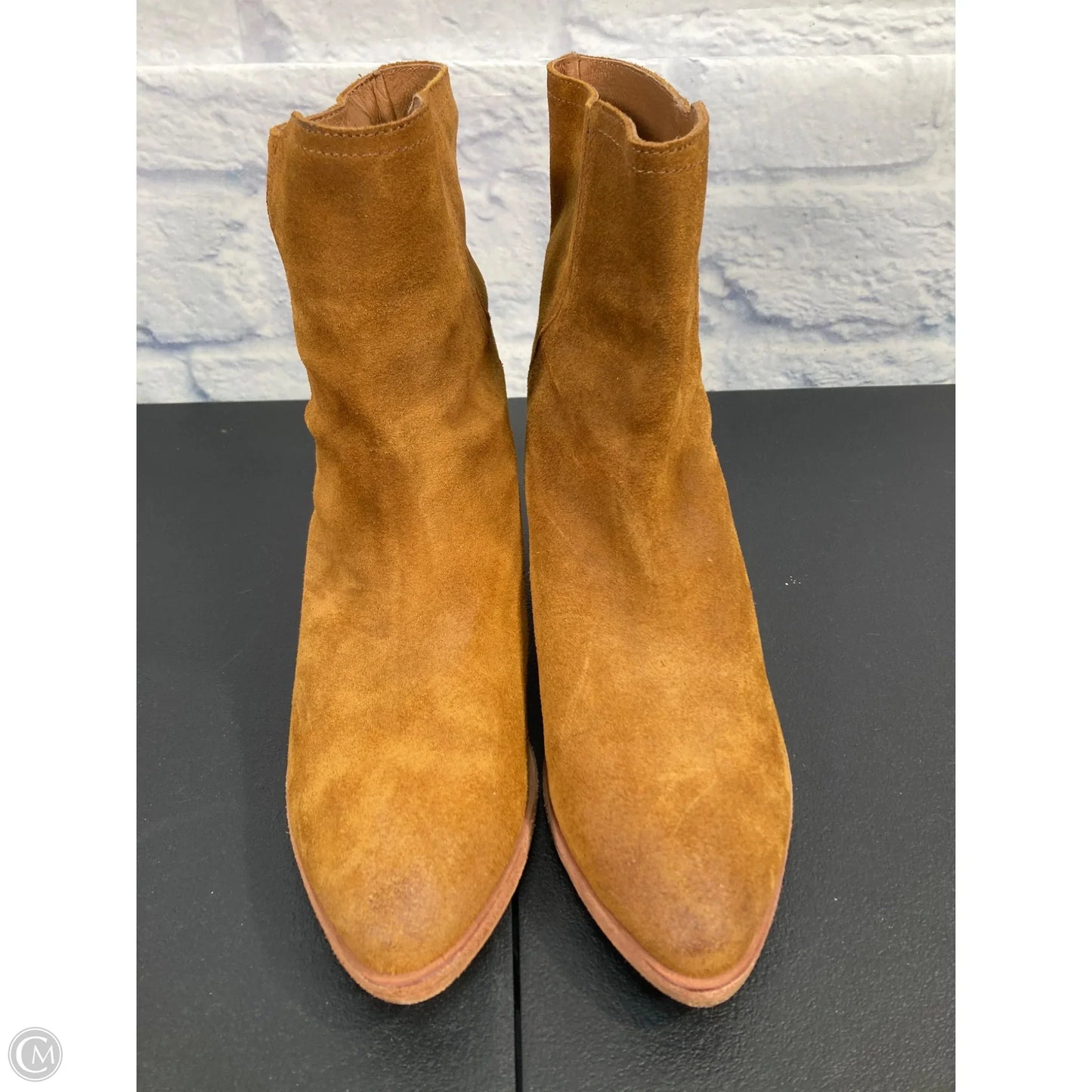 Boots Designer By Frye In Brown, Size: 8.5