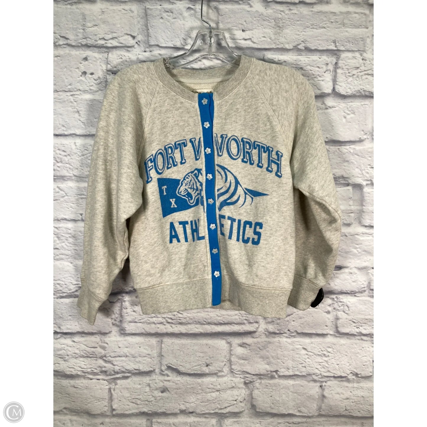 Sweater Cardigan By Free People In Grey, Size: S
