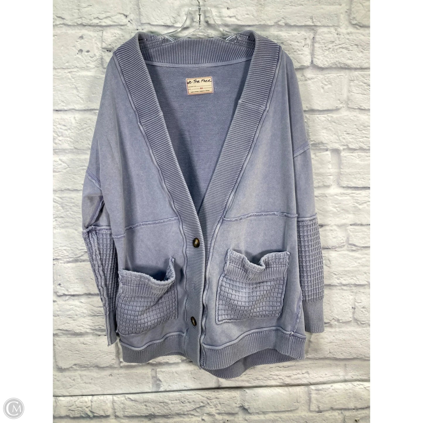 Sweater Cardigan By We The Free In Blue, Size: Xs