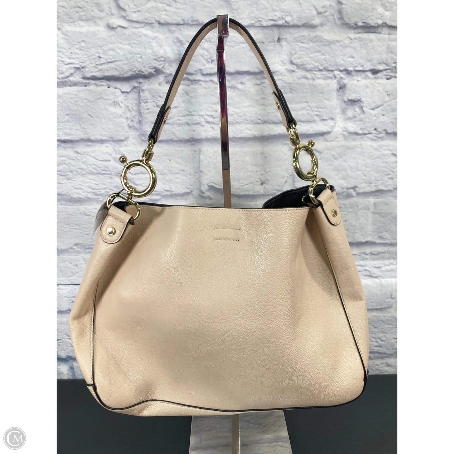 Handbag Leather By Calvin Klein, Size: Large
