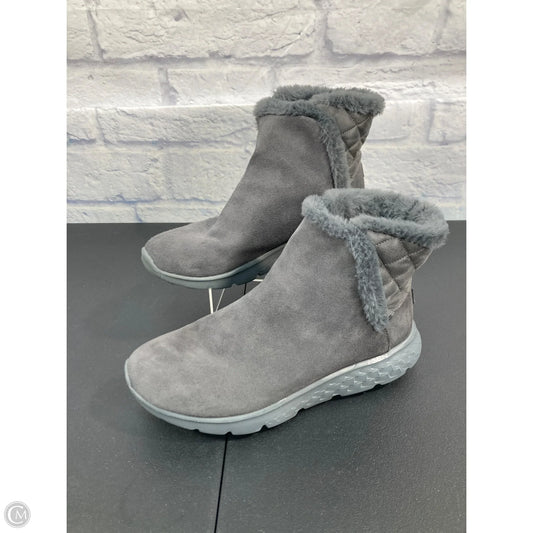 Boots Ankle Flats By Skechers In Grey, Size: 11