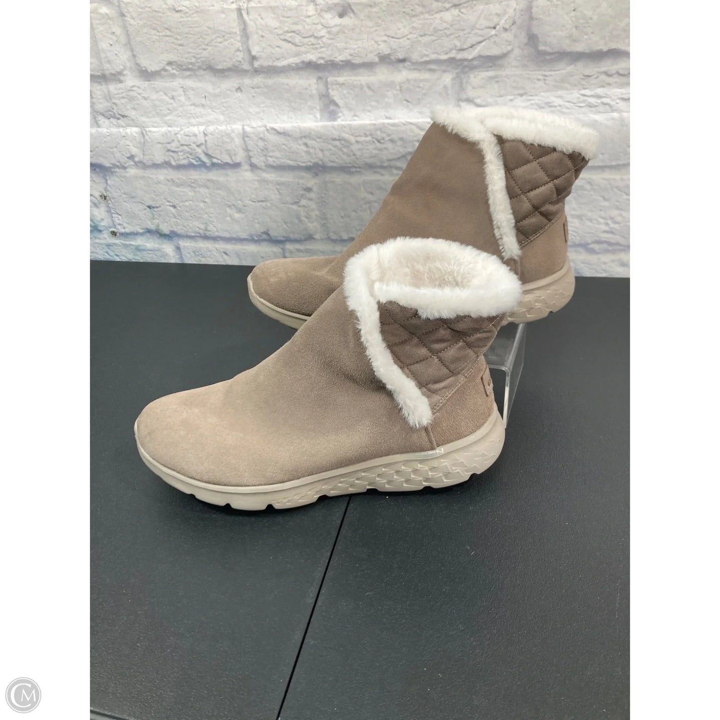Boots Ankle Flats By Skechers In Tan, Size: 11