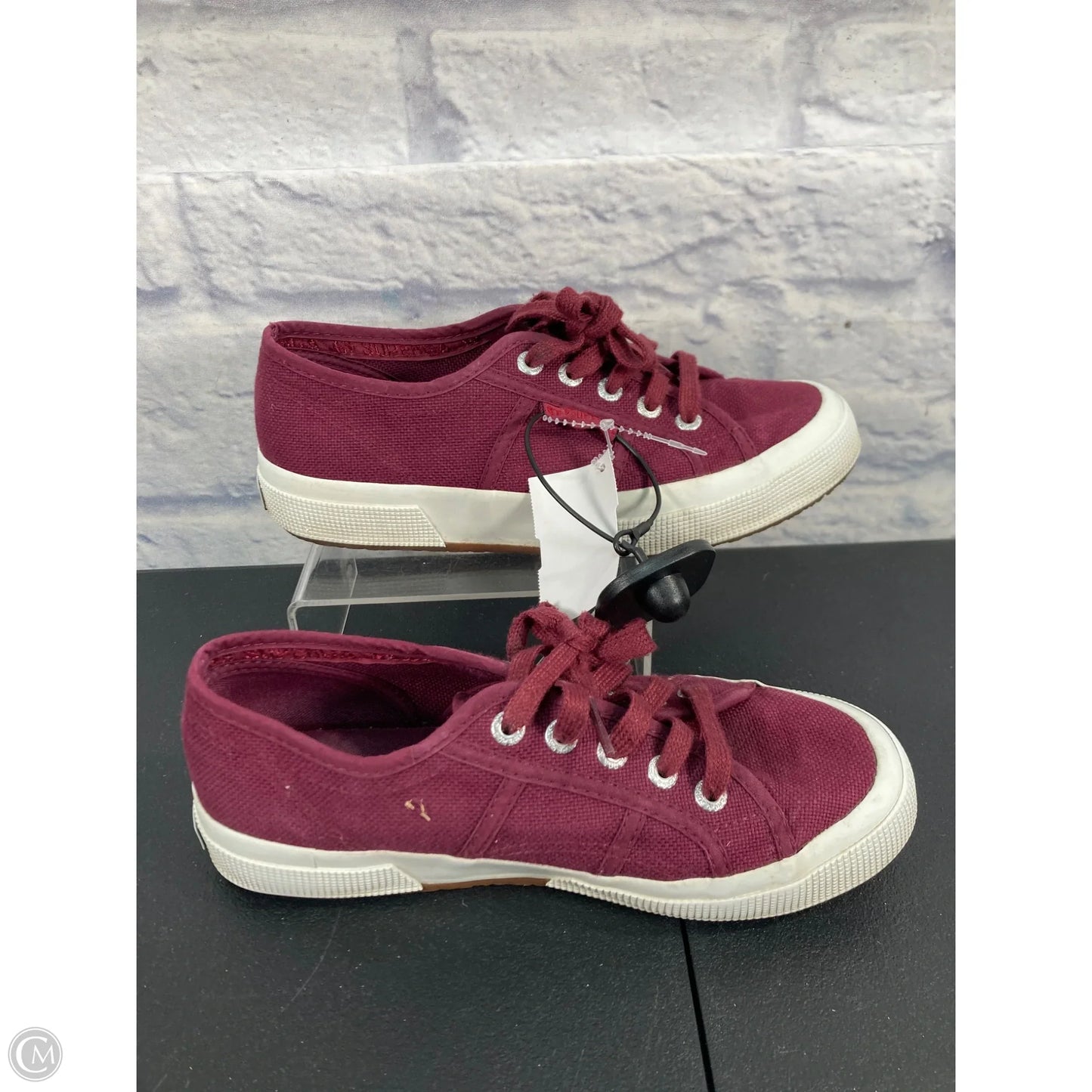 Shoes Sneakers By Superga In Maroon, Size: 6