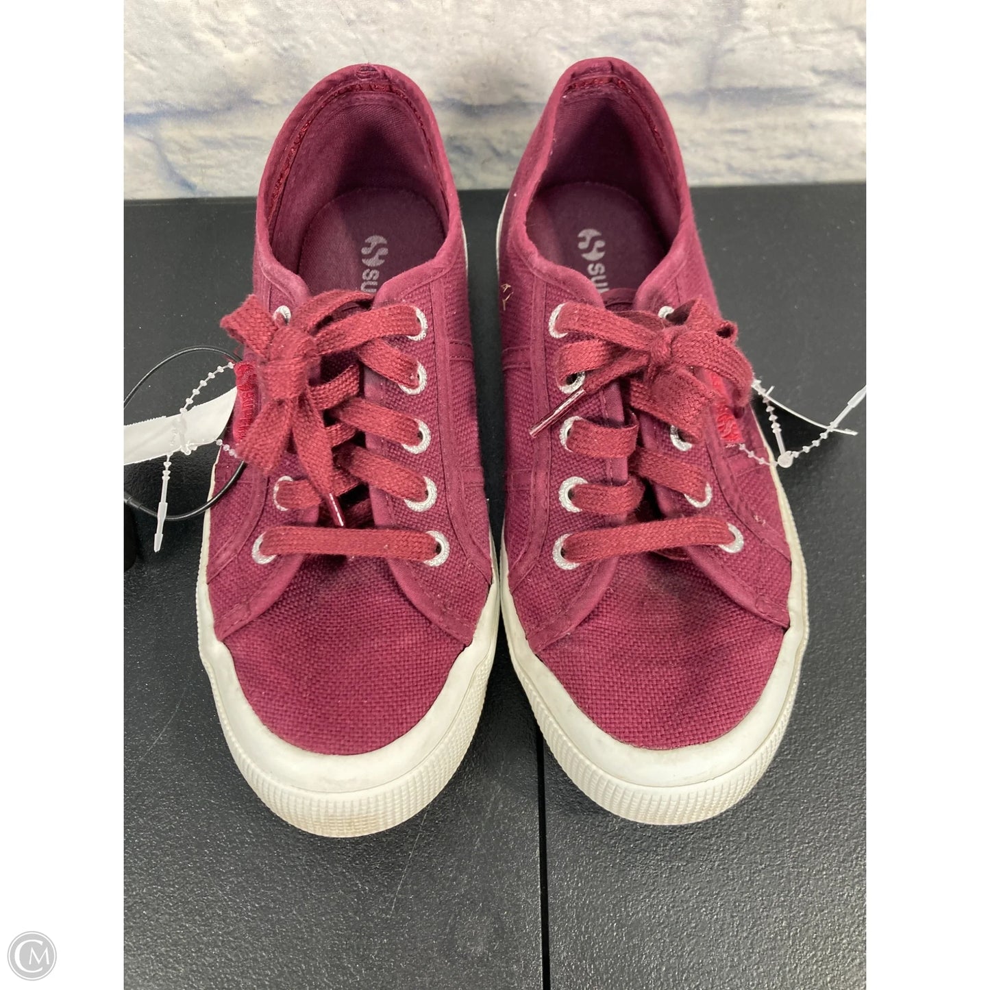 Shoes Sneakers By Superga In Maroon, Size: 6