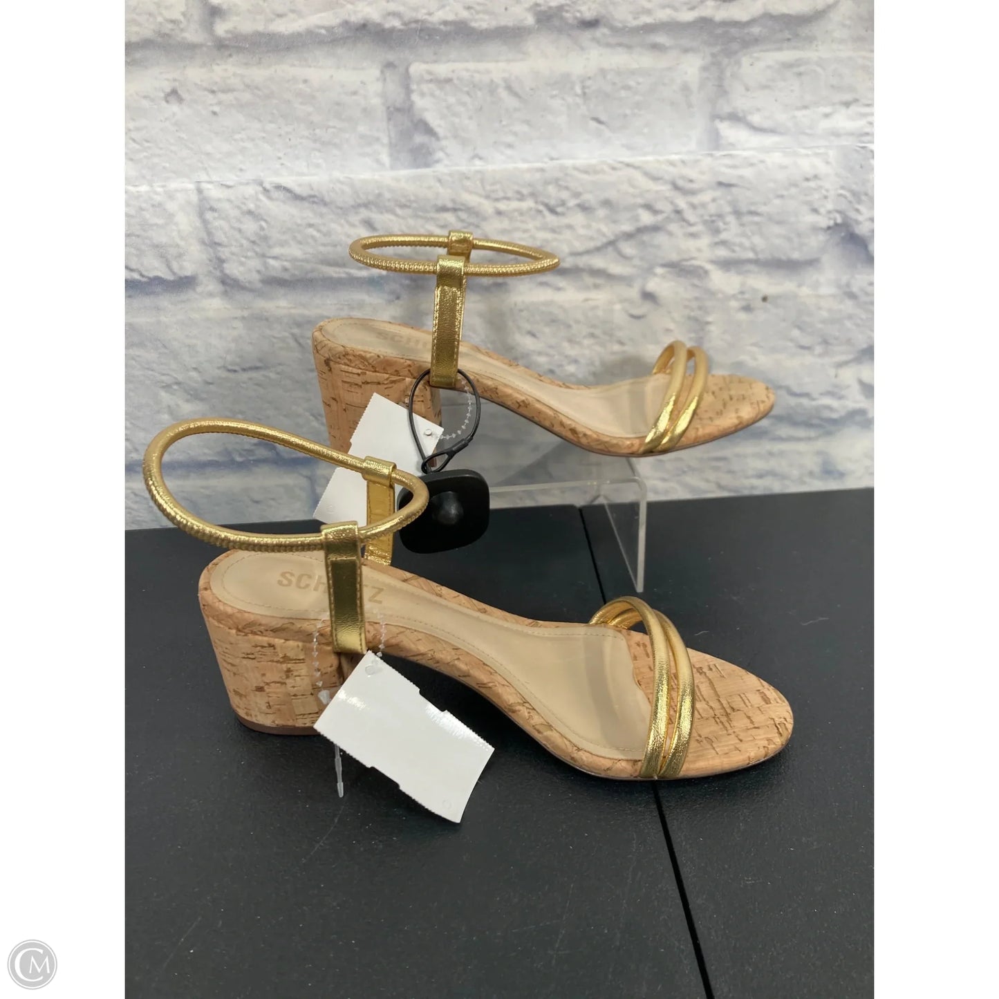 Shoes Heels Block By Schutz In Gold, Size: 6