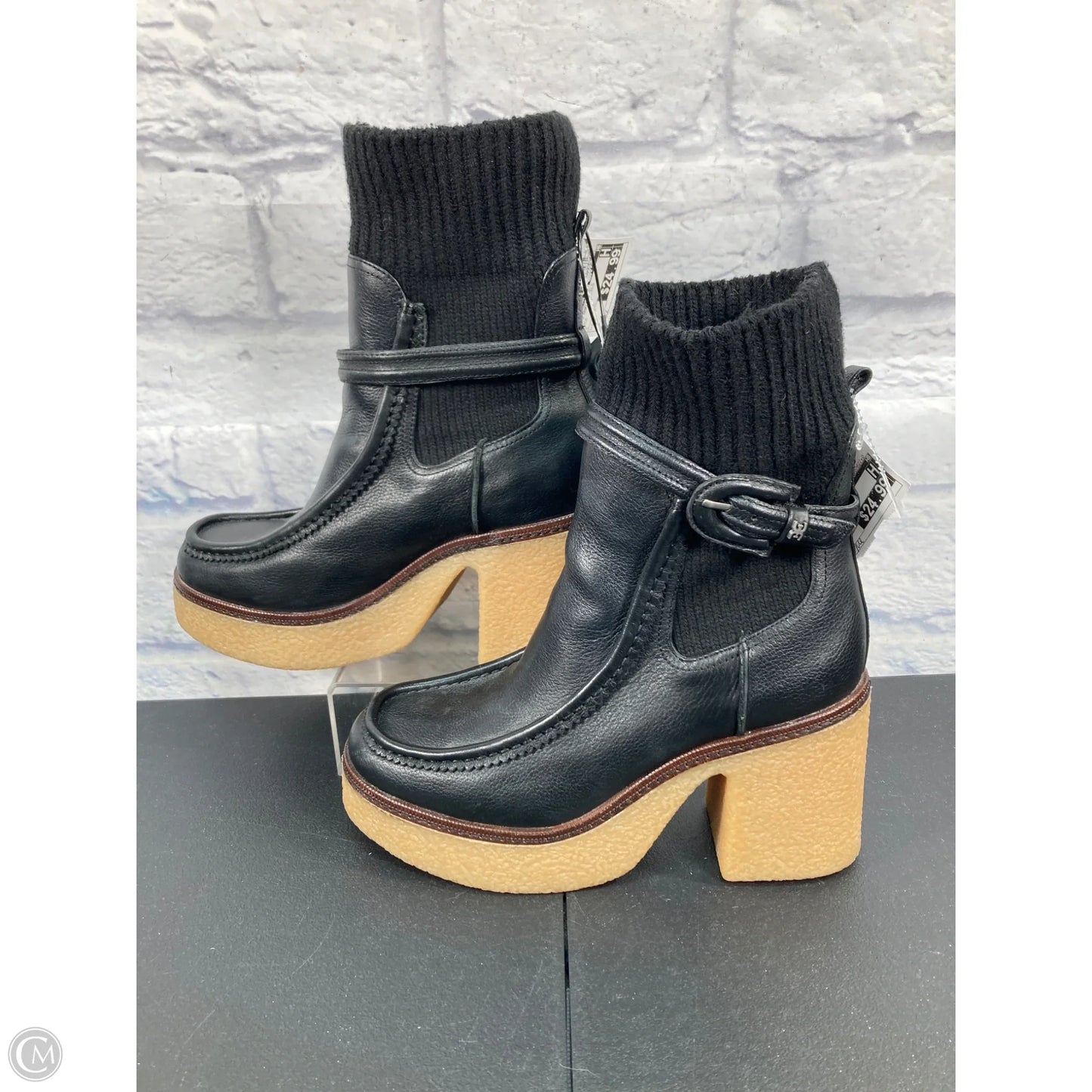 Boots Ankle Heels By Sam Edelman In Black, Size: 9