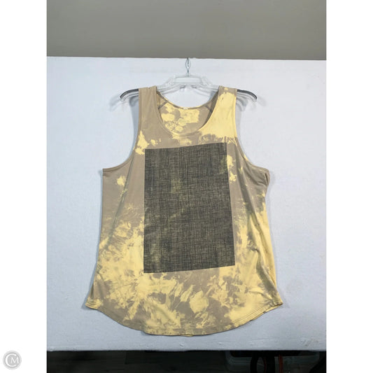 Athletic Tank Top By Lululemon In Yellow, Size: M
